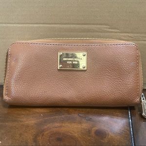 Michael Kors brown leather wallet